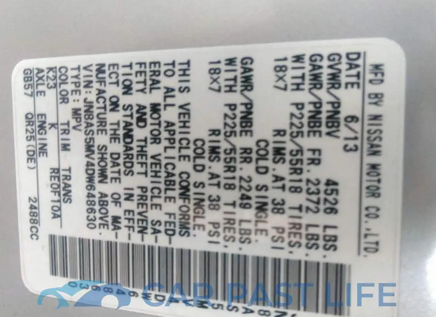 JN8AS5MV4DW648630# 9