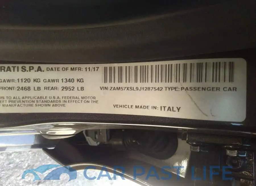 ZAM57XSL9J1287542# 9