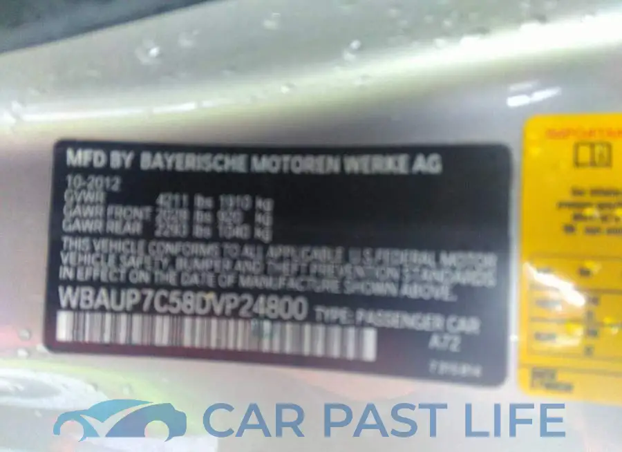 WBAUP7C58DVP24800# 9