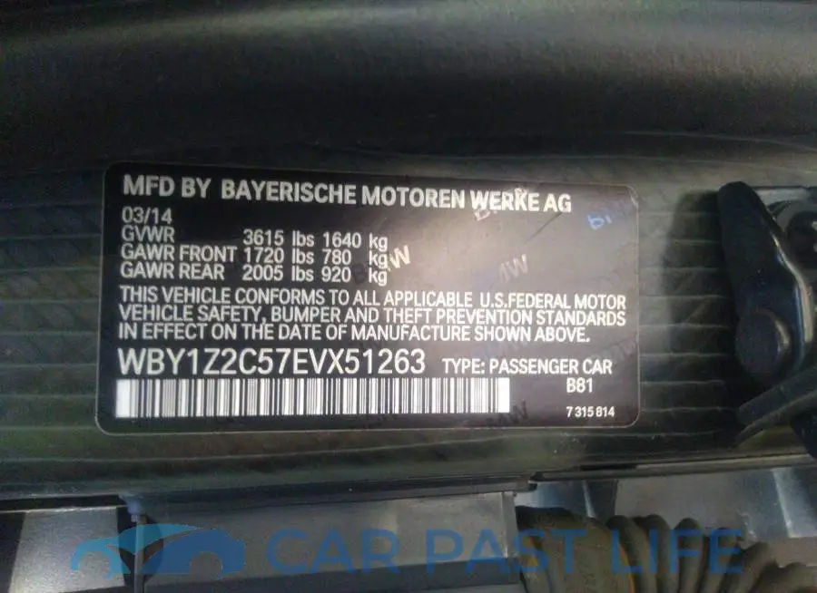 WBY1Z2C57EVX51263# 9