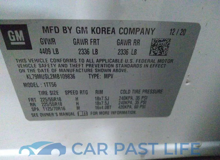 KL79MUSL2MB109836# 9