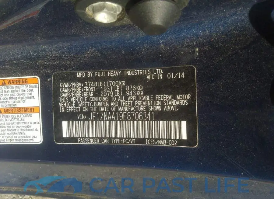 JF1ZNAA19E8706341# 9