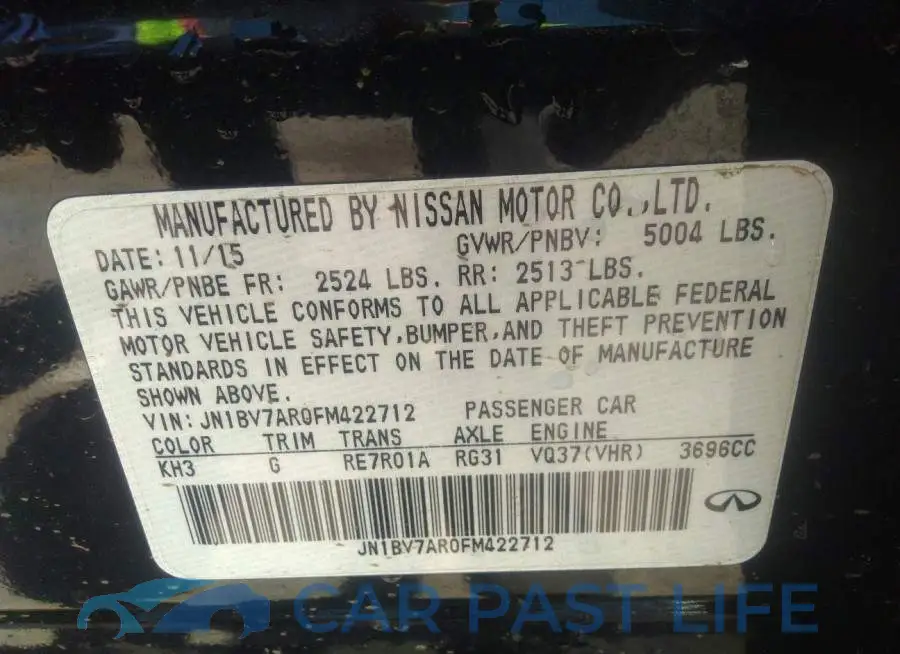 JN1BV7AR0FM422712# 9