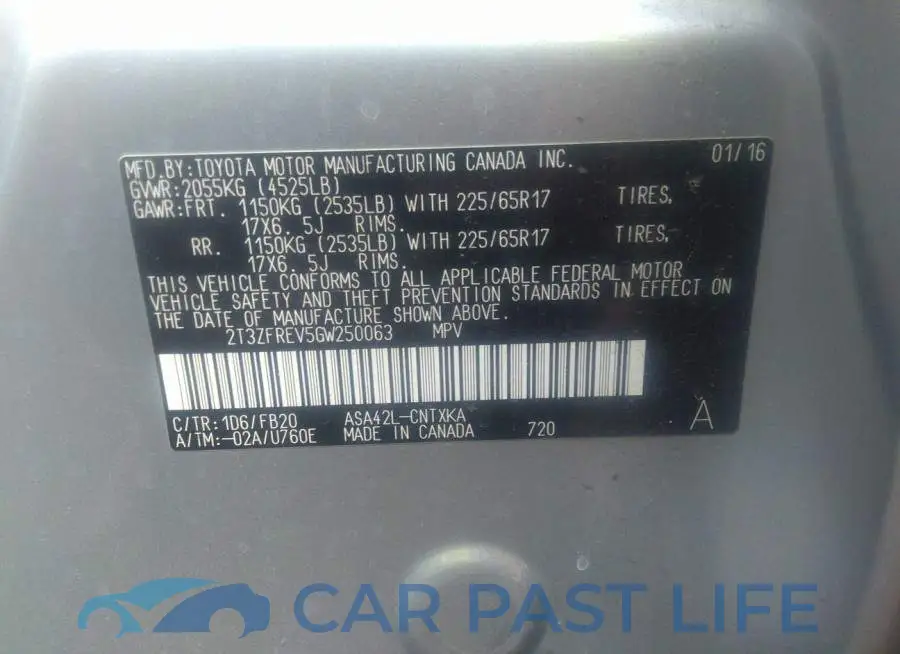 2T3ZFREV5GW250063# 9