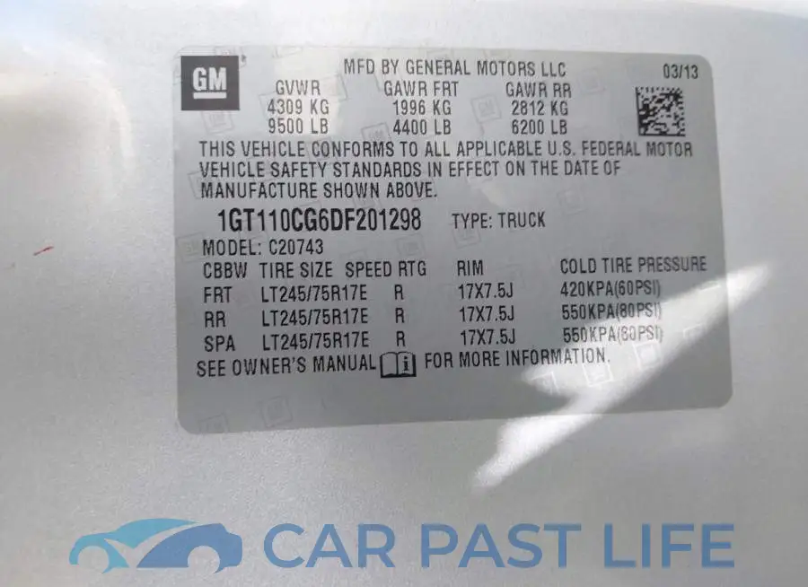 1GT110CG6DF201298# 9