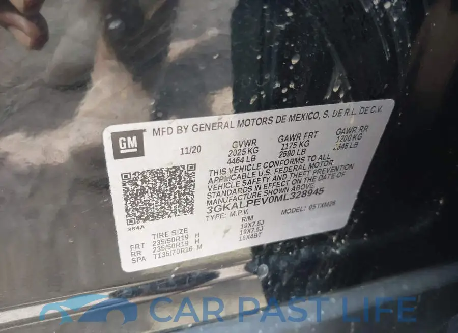 3GKALPEV0ML328945# 9