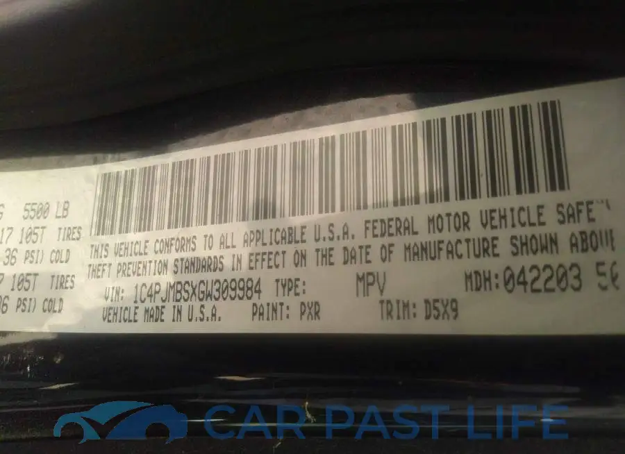 1C4PJMBSXGW309984# 9