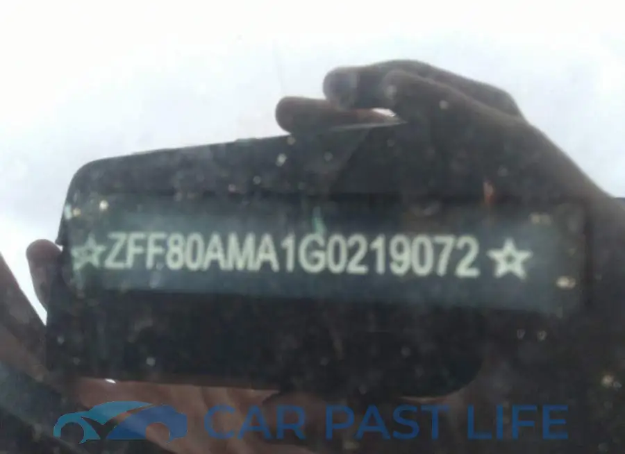 ZFF80AMA1G0219072# 9