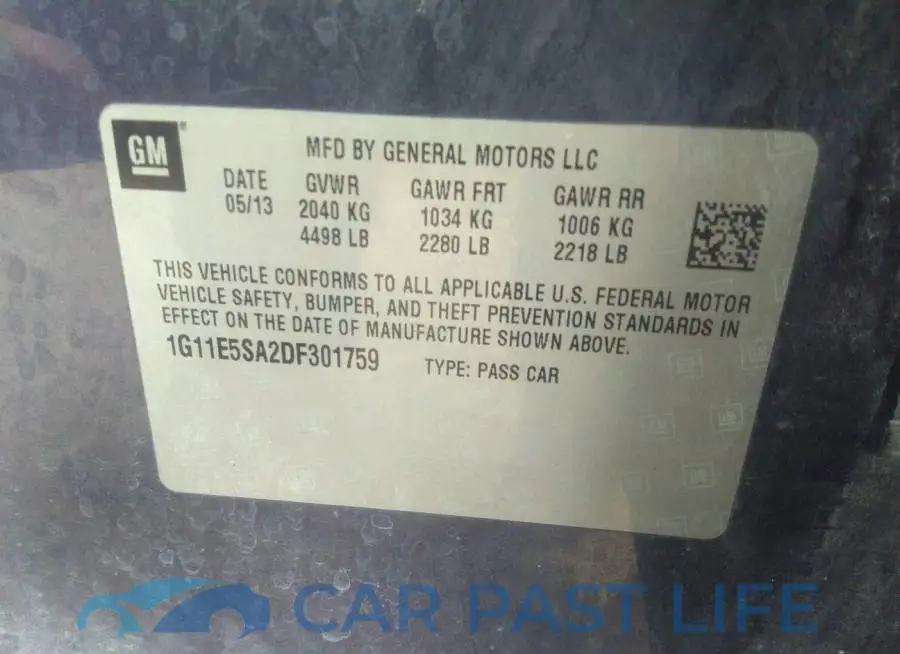 1G11E5SA2DF301759# 9