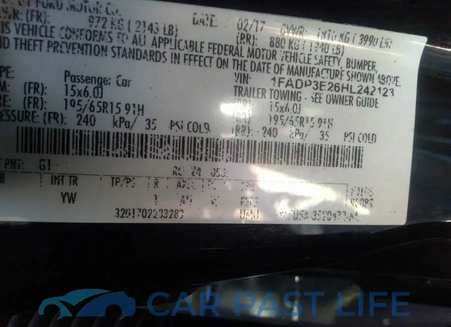 1FADP3E26HL242123# 9