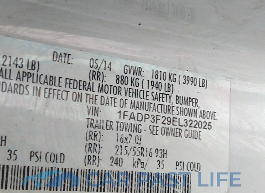 1FADP3F29EL322025# 9