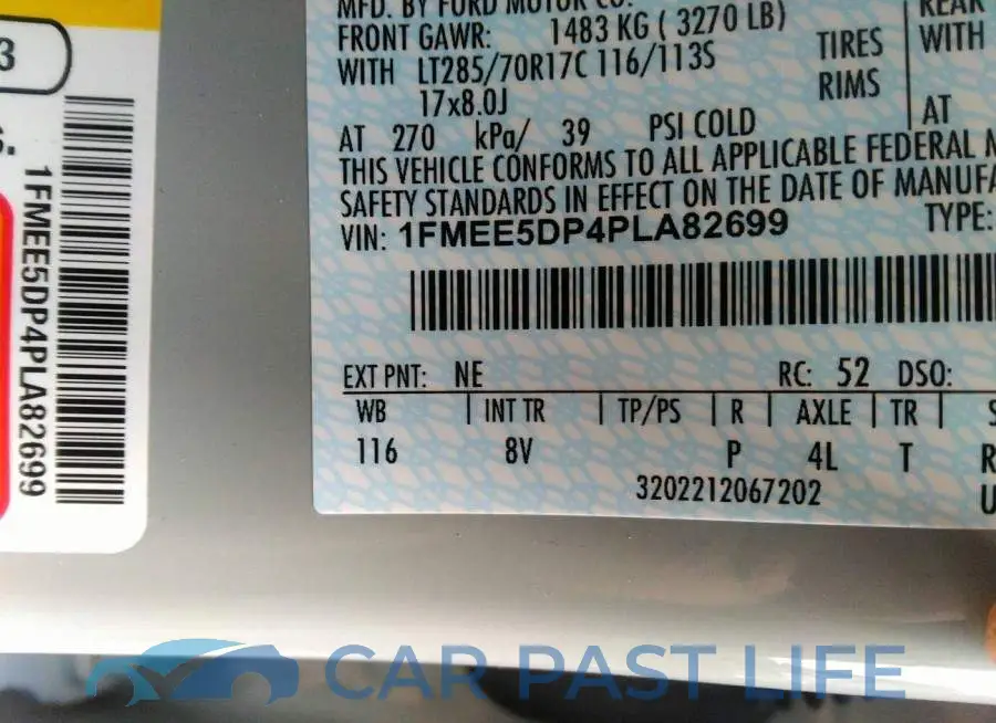 1FMEE5DP4PLA82699# 9