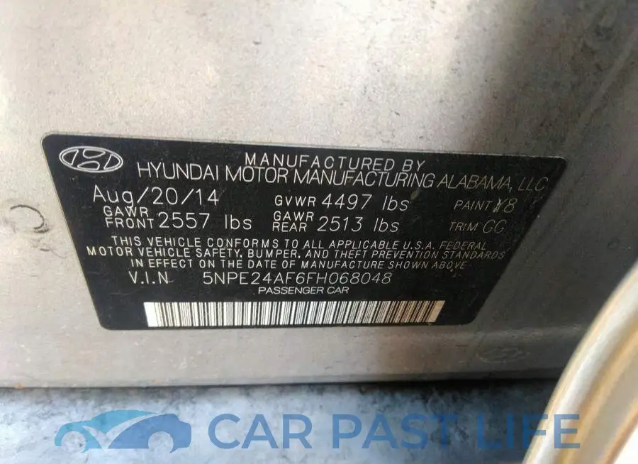 5NPE24AF6FH068048# 9