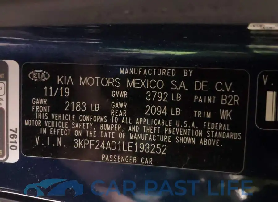 3KPF24AD1LE193252# 9