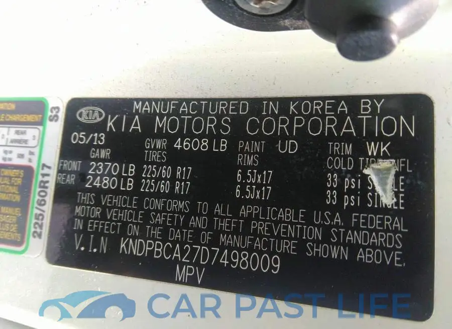 KNDPBCA27D7498009# 9