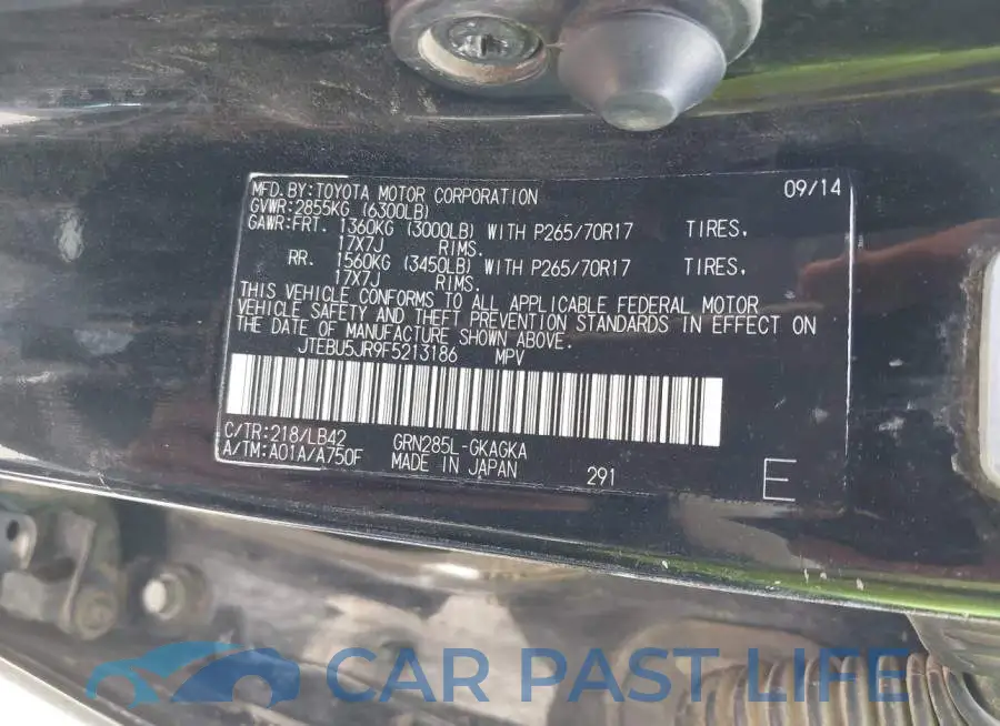 JTEBU5JR9F5213186# 9