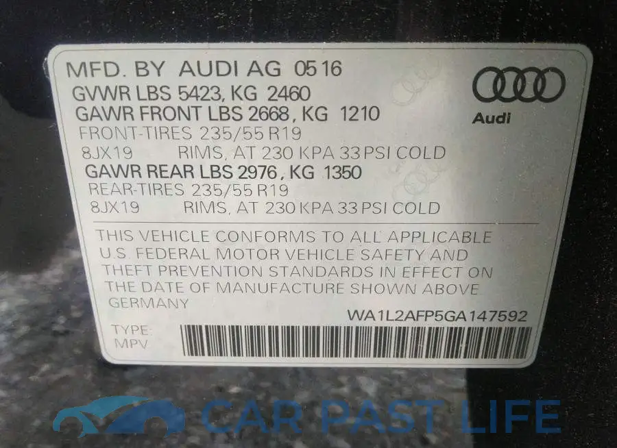 WA1L2AFP5GA147592# 9