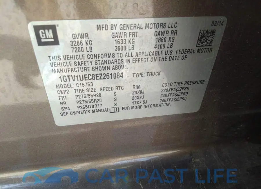 1GTV1UEC8EZ261084# 9