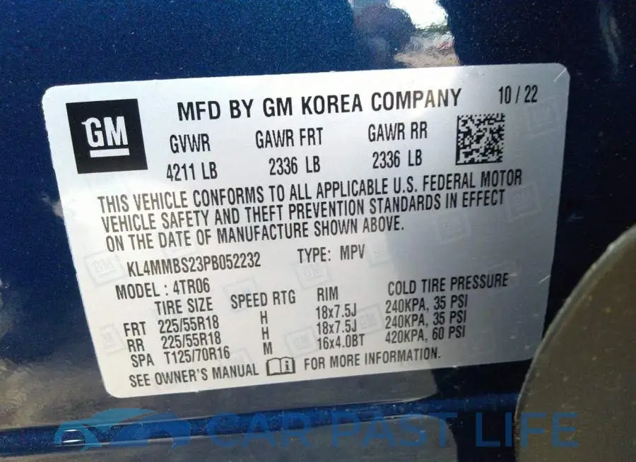 KL4MMBS23PB052232# 9