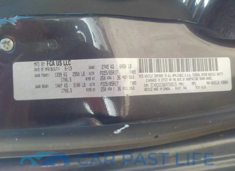 2C4RDGEG8KR726515# 9