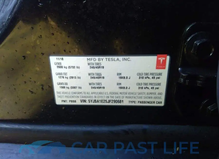 5YJSA1E25JF290681# 9