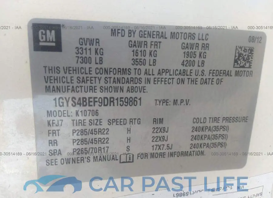 1GYS4BEF9DR159861# 9