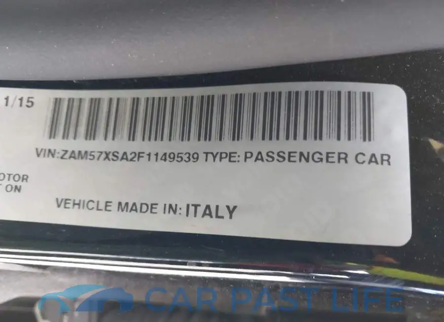 ZAM57XSA2F1149539# 9