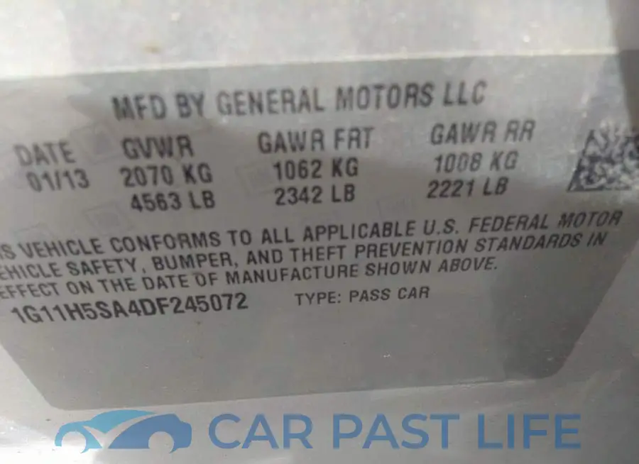 1G11H5SA4DF245072# 9