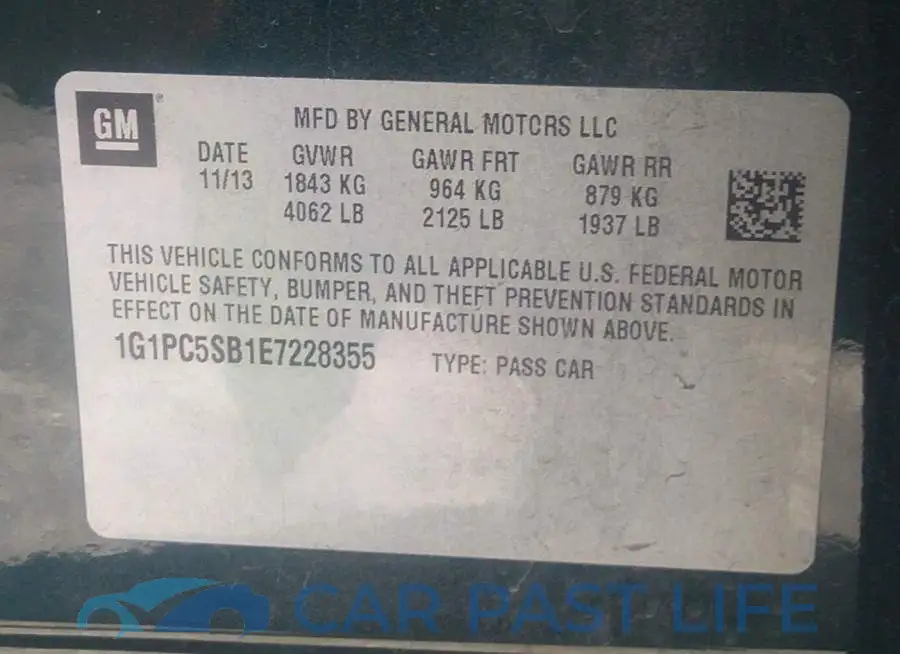 1G1PC5SB1E7228355# 9