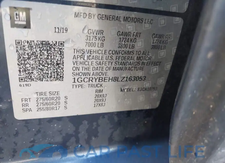 1GCRYBEH8LZ163053# 9