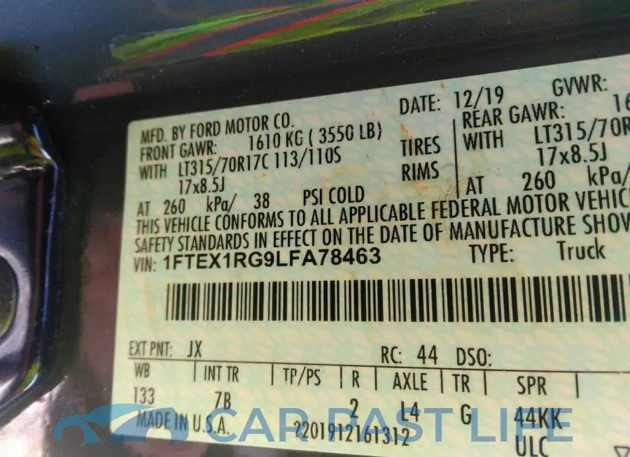 1FTEX1RG9LFA78463# 9