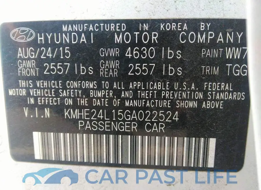 KMHE24L15GA022524# 9