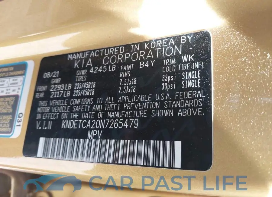 KNDETCA20N7265479# 9