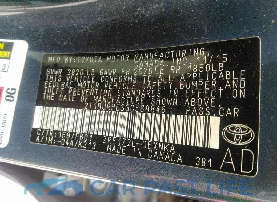 2T1BURHE3GC569846# 9