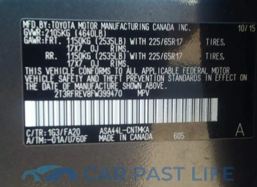 2T3RFREV8FW399470# 9