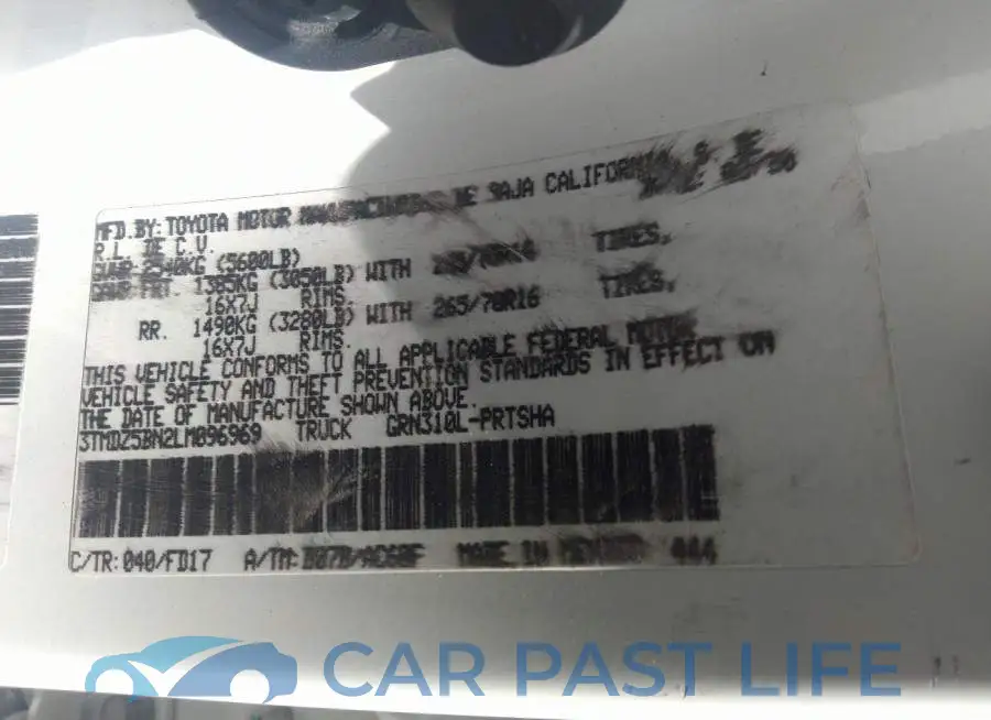3TMDZ5BN2LM096969# 9