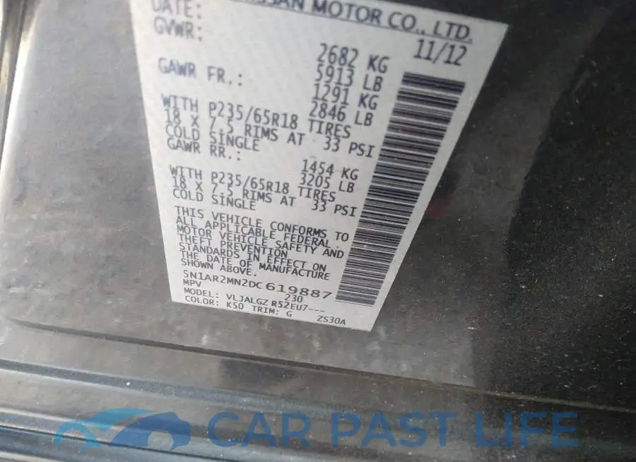 5N1AR2MN2DC619887# 9