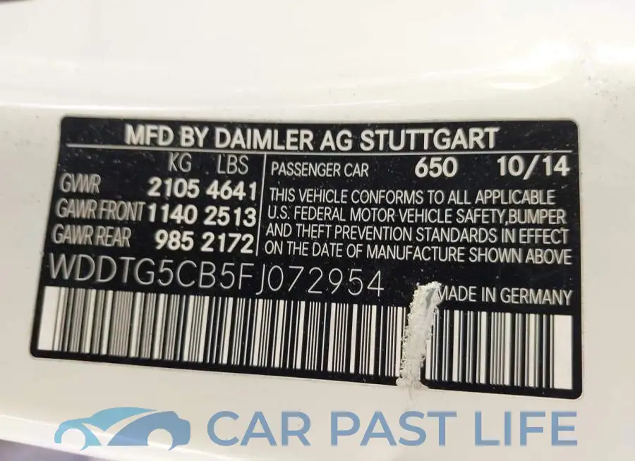 WDDTG5CB5FJ072954# 9