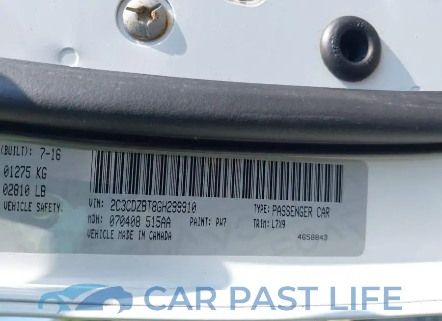 2C3CDZBT8GH299910# 9
