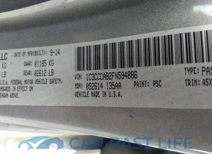 1C3CCCAB2FN594886# 9