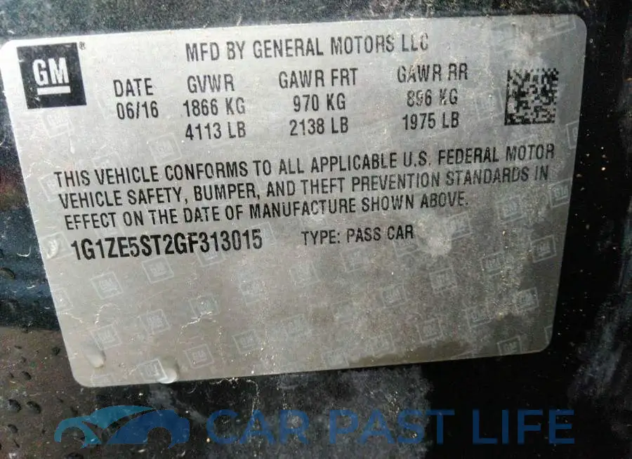 1G1ZE5ST2GF313015# 9