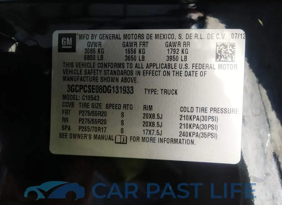 3GCPCSE08DG131933# 9