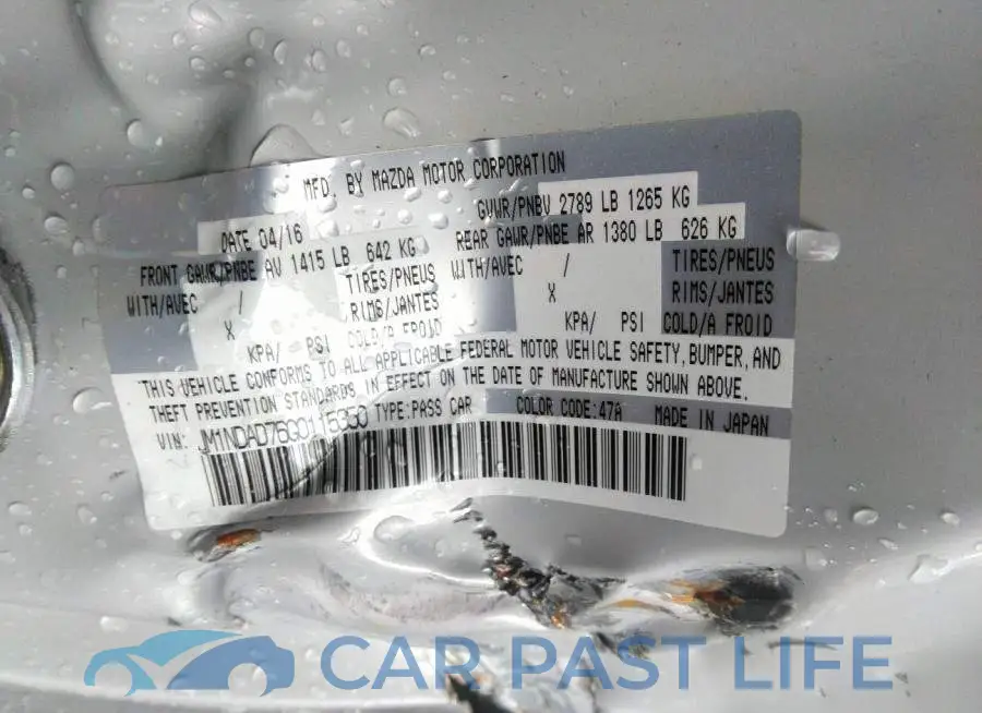JM1NDAD76G0115350# 9