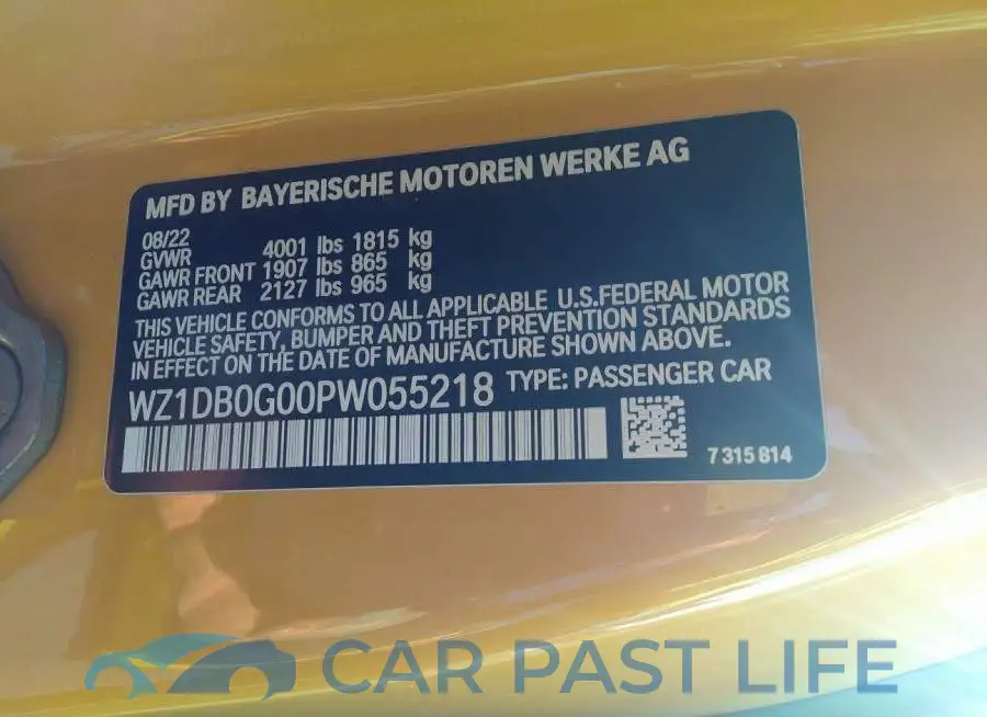 WZ1DB0G00PW055218# 9