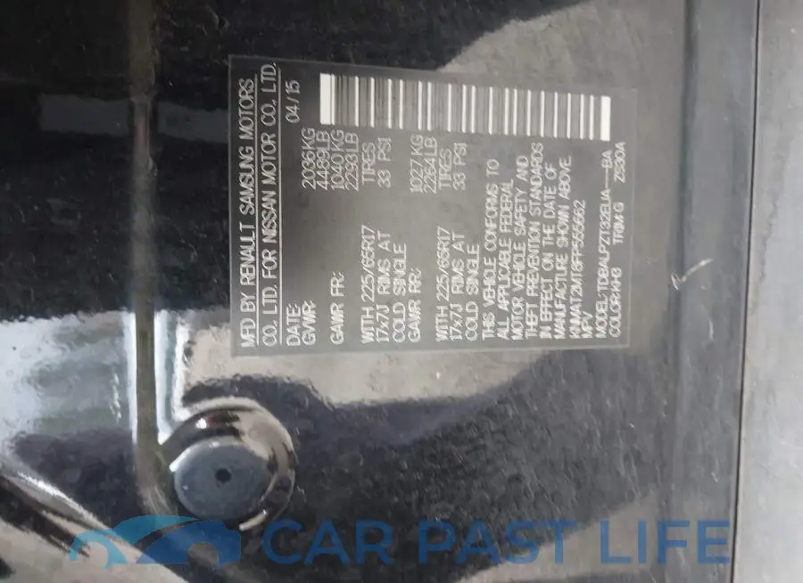 KNMAT2MT8FP555662# 9