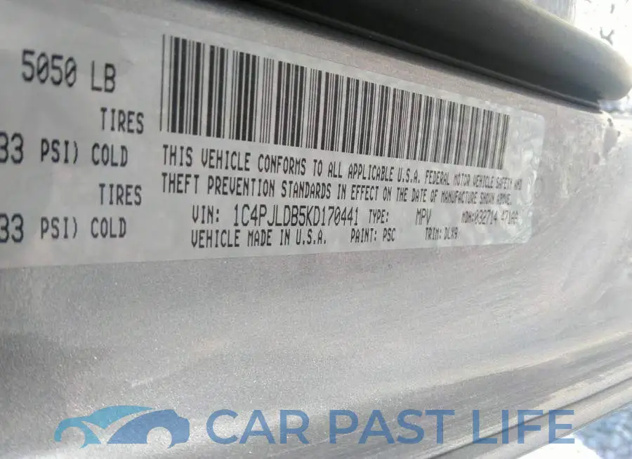 1C4PJLDB5KD170441# 9