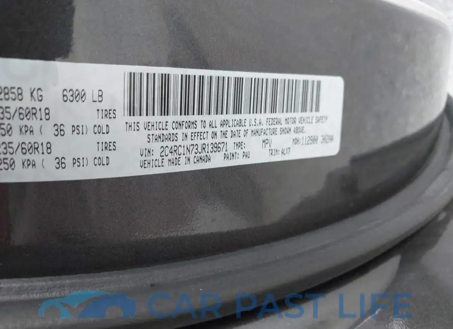 2C4RC1N73JR139671# 9
