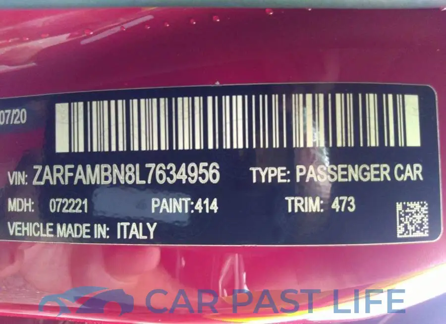 ZARFAMBN8L7634956# 9