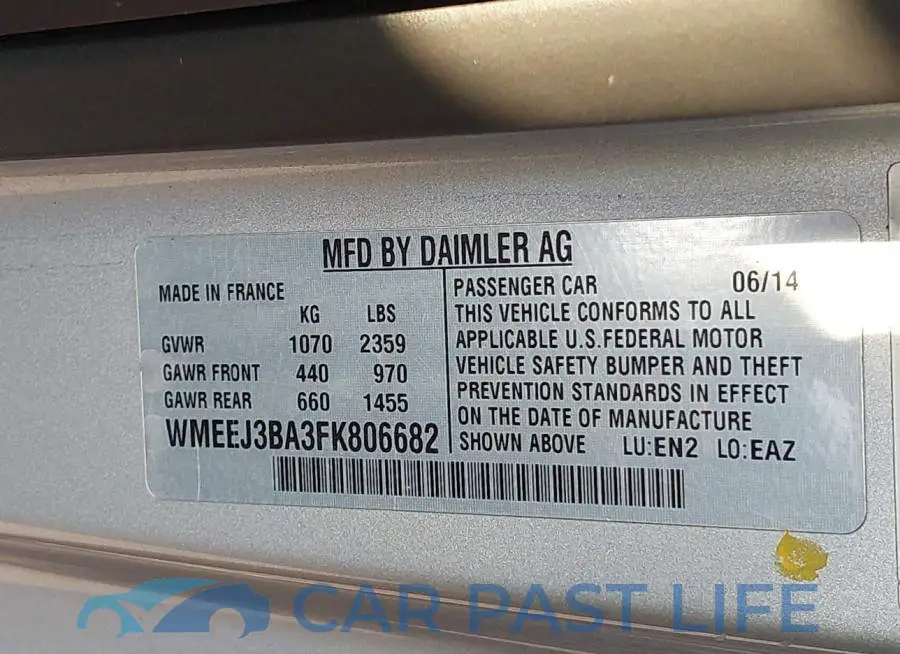 WMEEJ3BA3FK806682# 9