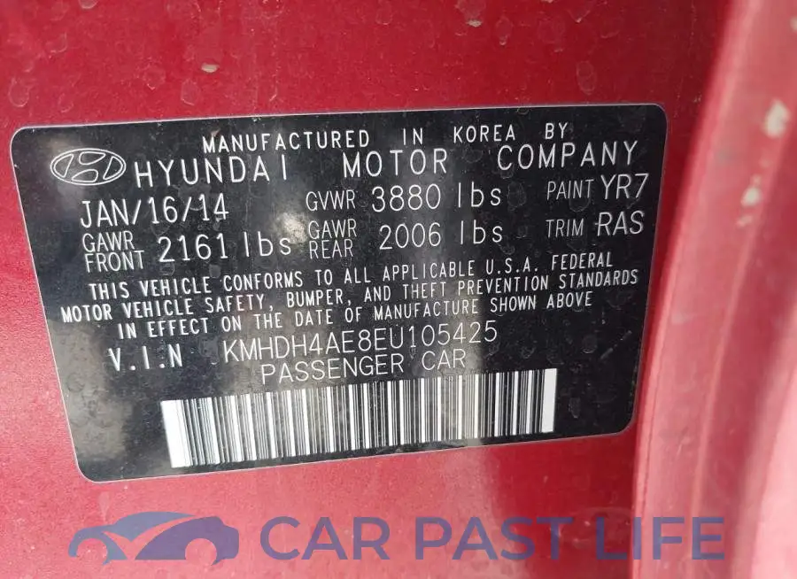 KMHDH4AE8EU105425# 9